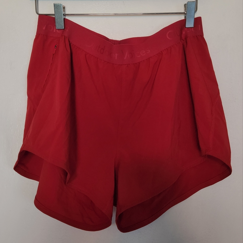 Outdoor Voices 3in Relay Short in Scarlet Large